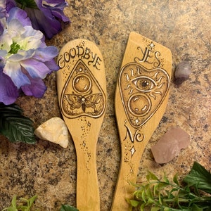 Kitchen Witch Ouija wood utensil set