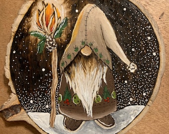 Winter/Christmas Gnome wall decoration