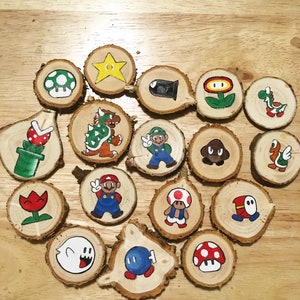 Retro Super Mario Mini-Magnete/Schlüsselanhänger/Ornamente