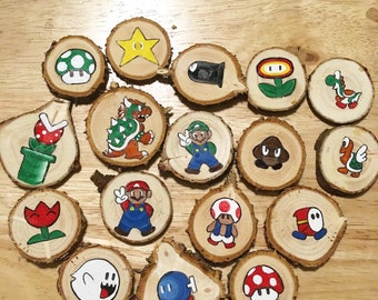 Mini-magneti/portachiavi/ornamenti retrò di Super Mario
