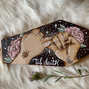 Til Death/coffin pastel goth shelf/wall decor