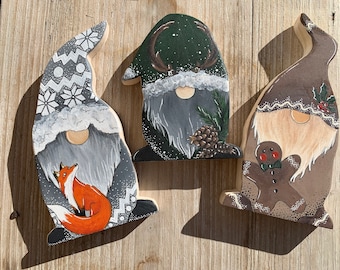 Winter, Christmas Gnome shelf decoration