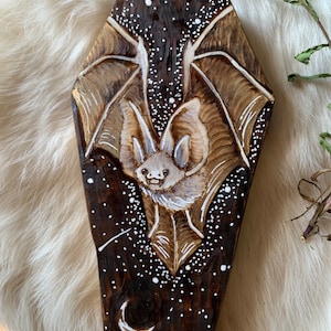 Bat / ataúd / vampiro goth estante / decoración de la pared