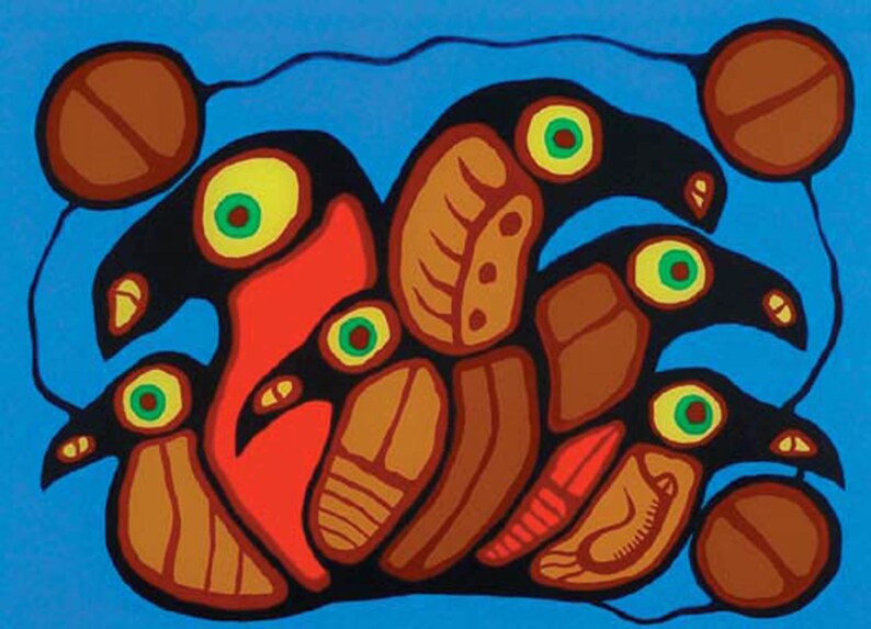 Norval Morrisseau Limited Edition Signed and Numbered Etsy Canada