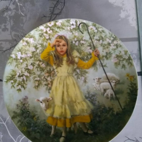 Vintage decorative plate by Reco "Little Bo Peep"