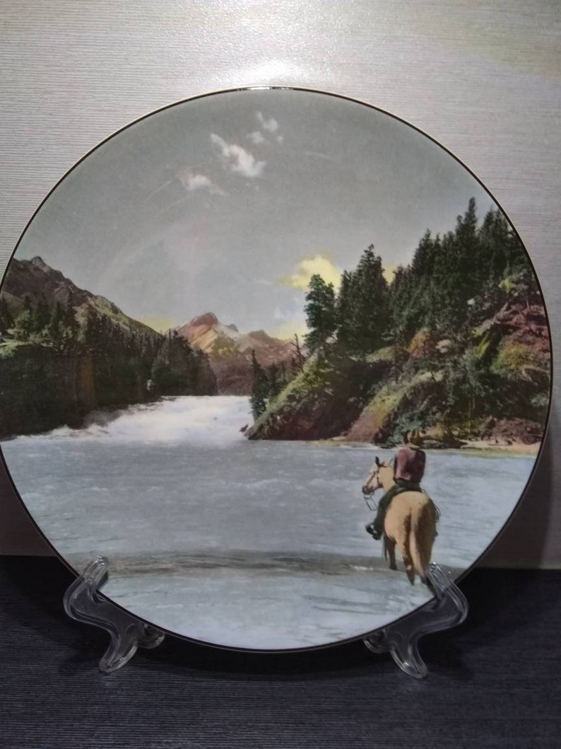 Vintage Royal Doulton decorative plate,Bow Falls.