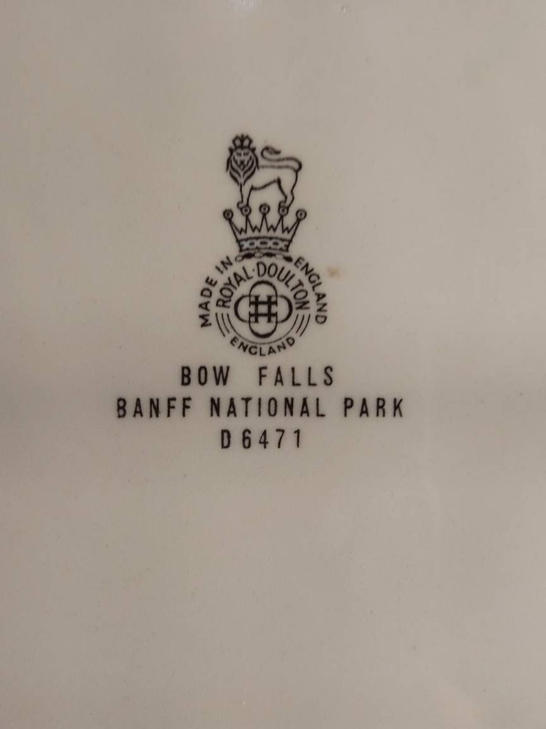 Vintage Royal Doulton decorative plate,Bow Falls.