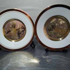The Art of Chokin Japanese Decorative plates.