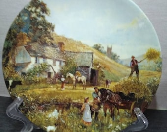 Royal Worcester fine porcelain decorative plate.