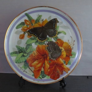 Vintage collector&#39;s plate Morning Cloak.