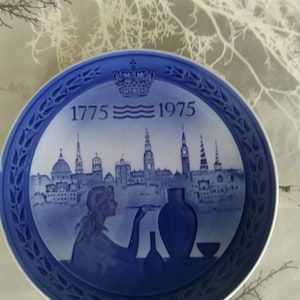 Royal Copenhagen bicentenary plate 1775 - 1975