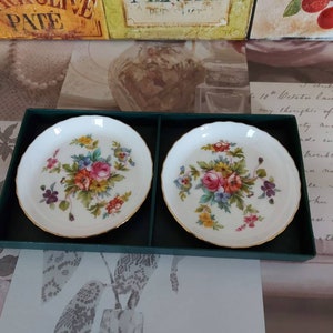 Une paire de plats à broches minton.