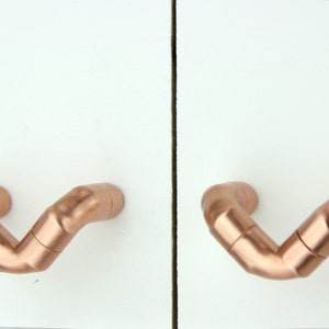 Modern Copper V Handle . Contemporary Drawer Pull, Handle, Kitchen Door Handle-copper pulls-copper handles-copper knobs and pulls-copper
