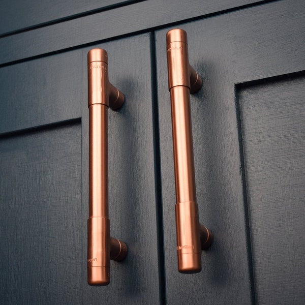 Copper Handles T Pull. Copper Drawer Pull. Cabinet Hardware. Copper Kitchen Cupboard. pulls. Cabinet Pull. Drawer Handles. Copper Pulls