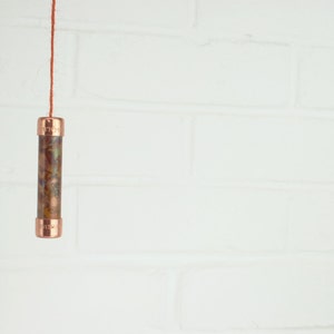 Copper and Mixed Rainbow Coloured Light Pull
