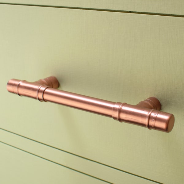 Vintage Copper T Bar Pull. Drawer Pull. copper pulls. Kitchen Cupboard door handles. pulls. Cabinet Pull. Drawer Handles. Knobs and Pulls