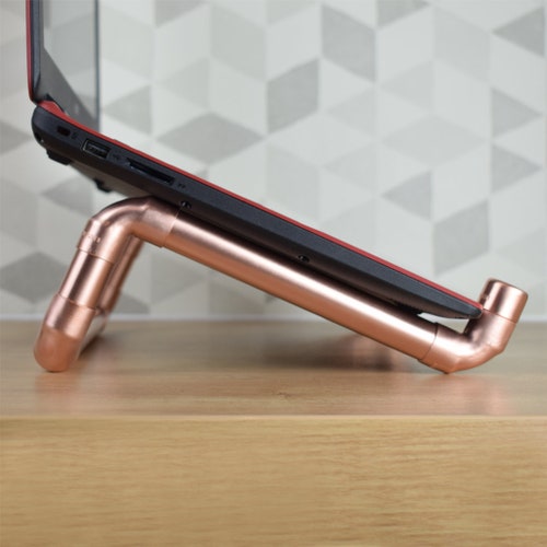 Copper Cookbook Stand Book Holder Industrial Kitchen Decor Etsy UK