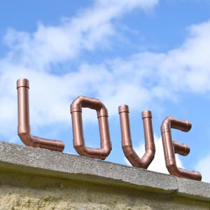 LOVE Copper Letters, Nursery Letters, Door Letters, Wall Letters, Decorative Letters,