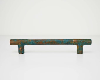 Dark Verdigris Copper Handle - All Over