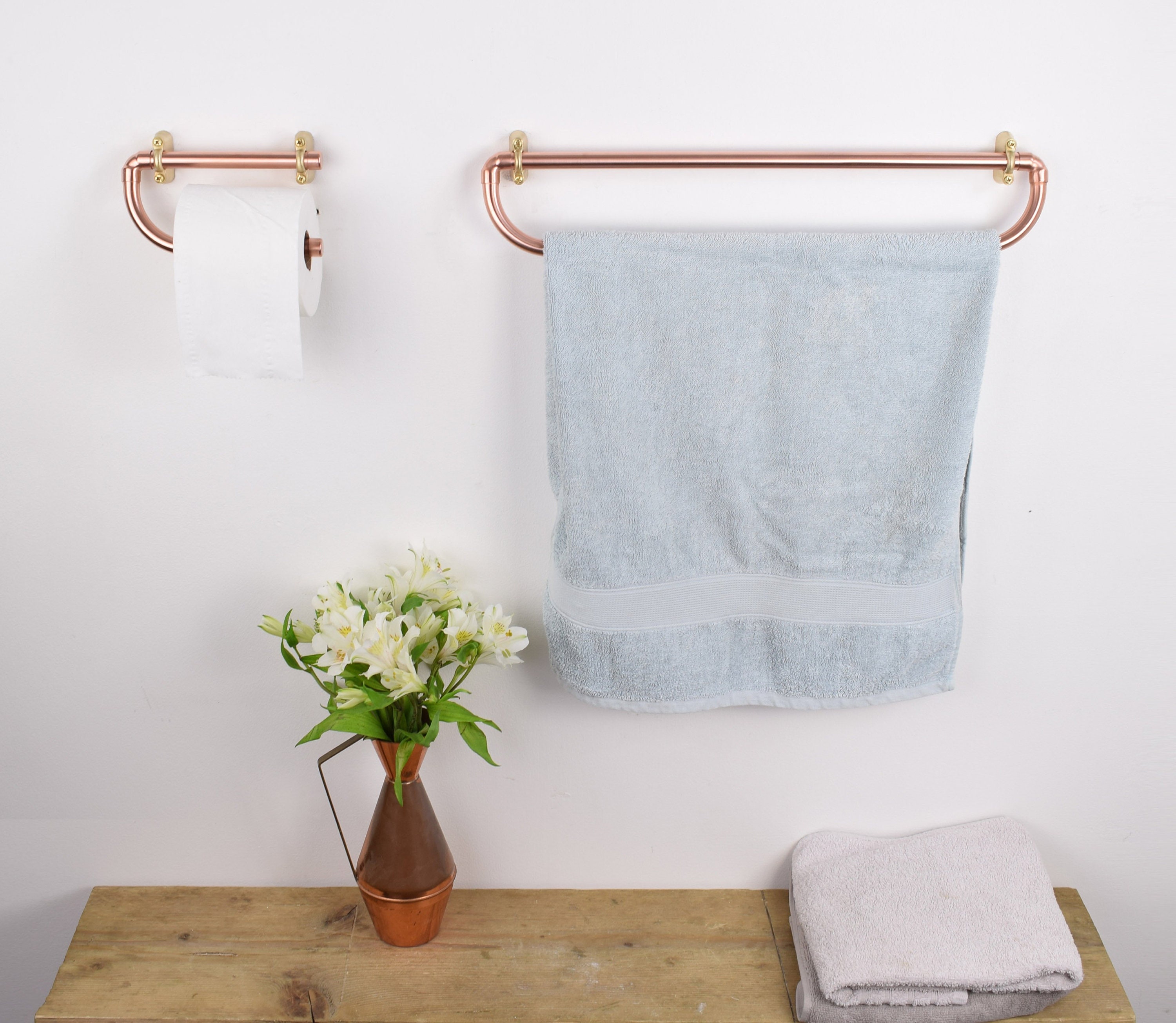 Heavy Gauge Copper Plated Metal Paper Towel Holder – Creative Home