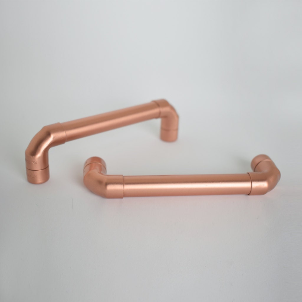 Modern Proper Copper Pull. Contemporary Copper Drawer Handle. Etsy