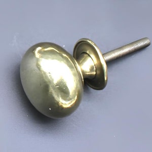Small Brass Round Knob