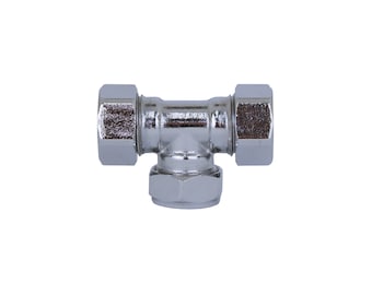 Chromen knop T-vormig (gesloten)
