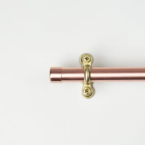 Curtain Rail in Copper -  Curtain Pole - Curtain Holder - curtain tracker - curtain hold backs