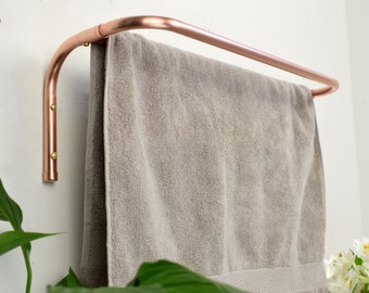 Copper Twin Rail Towel Rack