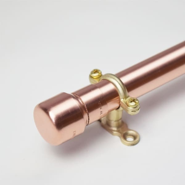 Curtain Rail in Copper with Raised Ends - Curtain Pole - Curtain Holder - curtain tracker - curtain hold backs