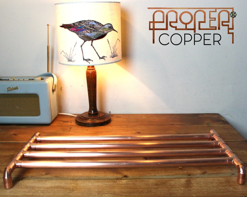 Modern Polished Copper Pot Pan Stand, Trivet image 2