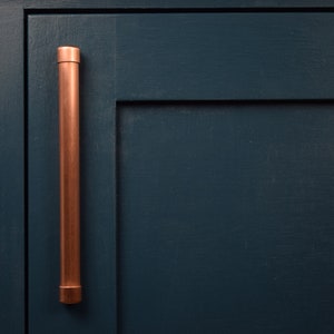 Modern Copper Bar Pull Handle, Cabinet Hardware, Drawer Pull, Kitchen Door Handles, Pull-copper pulls-drawer pulls-copper image 6