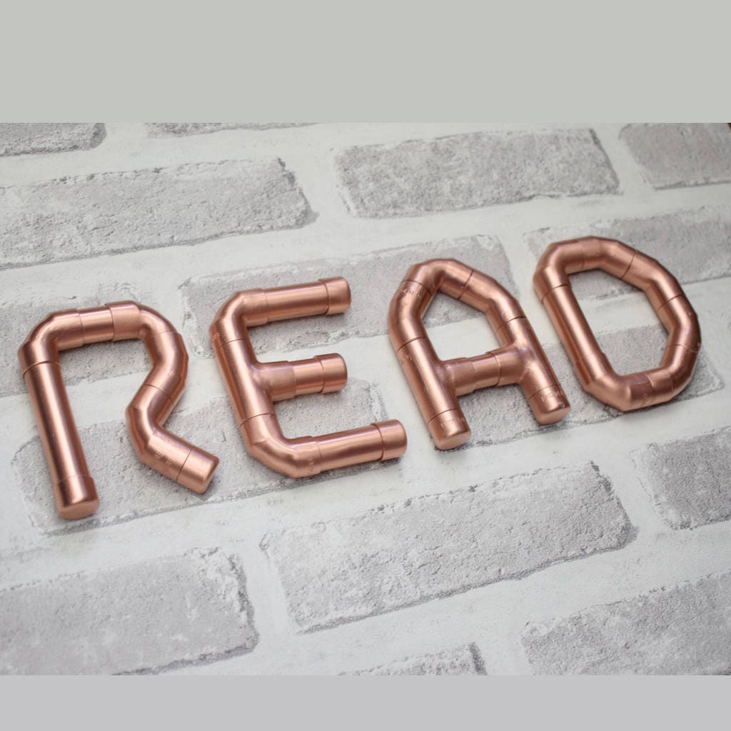 Copper Letters READ, Nursery Letters, Door Letters, Wall Letters ...