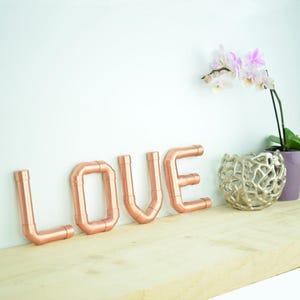 LOVE Copper Letters, Nursery Letters, Door Letters, Wall Letters, Decorative Letters, image 2