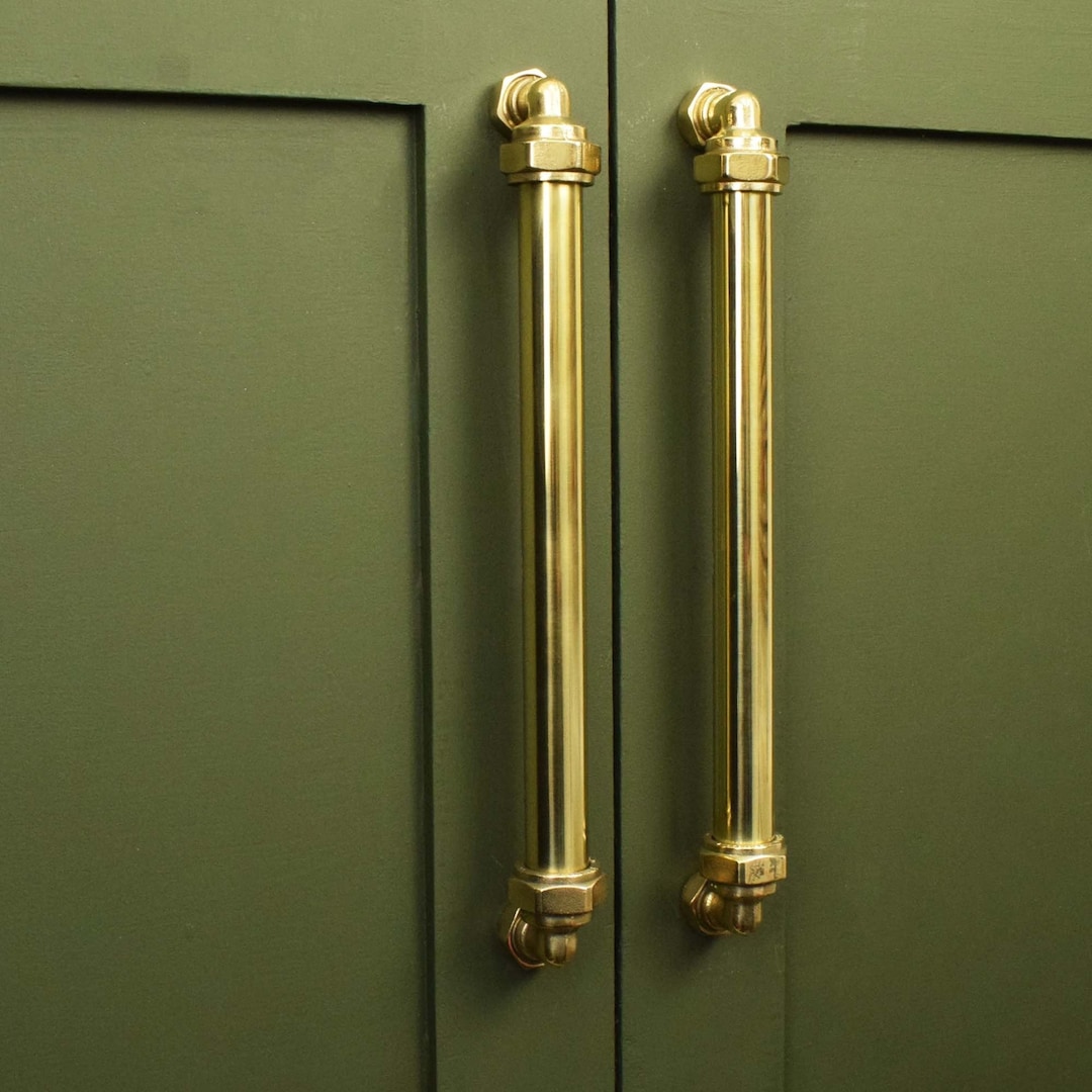 Brass Pillar Pull Handle, Hardware, Kitchen Handles, Knobs and Pulls, Strong Door