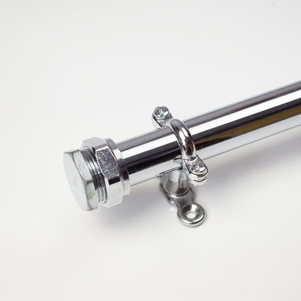 Curtain Rail in Chrome - Curtain Pole - Curtain Holder - curtain tracker - curtain hold backs