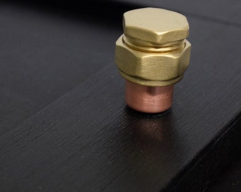 Projected Copper and Brass Knob