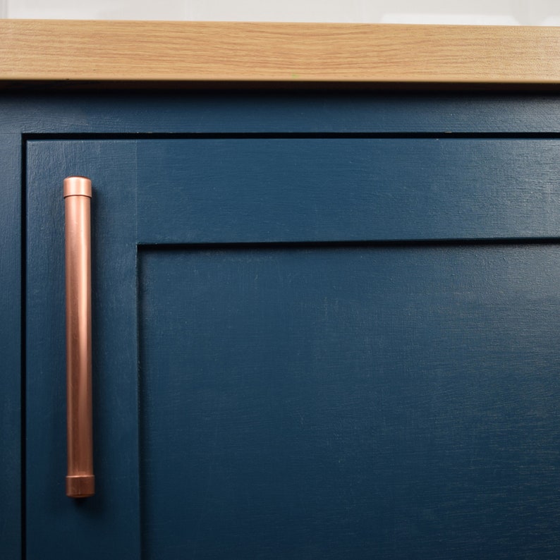 Modern Copper Bar Pull Handle, Cabinet Hardware, Drawer Pull, Kitchen Door Handles, Pull-copper pulls-drawer pulls-copper image 4