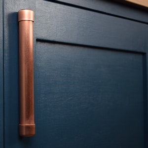 Copper Bar Pull Handle (Thick Bodied)