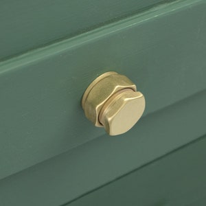 Industrial Flush Brass Knob