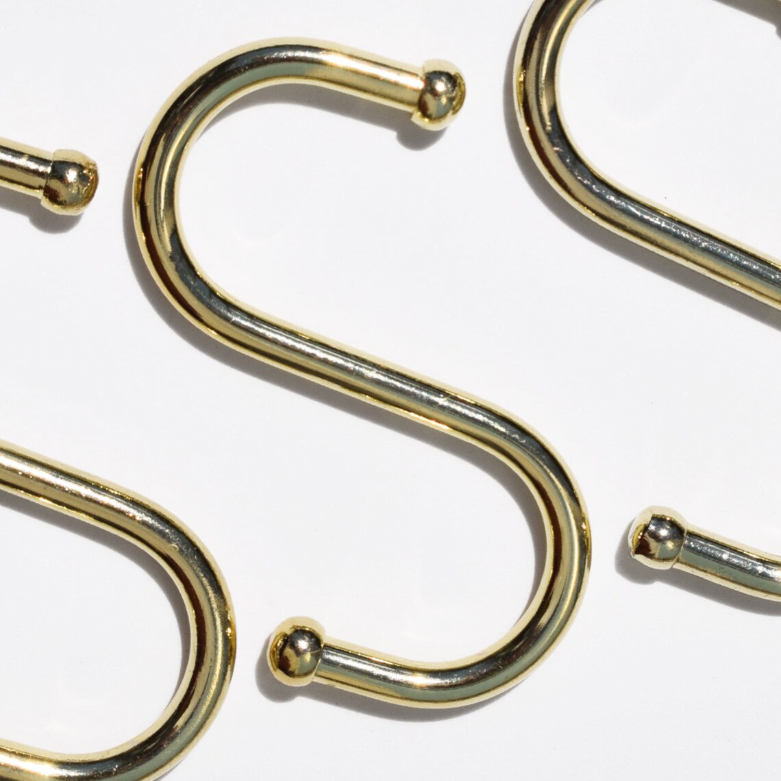 Brass S Hooks. Pot Rack Hooks. Brass Hooks. Etsy