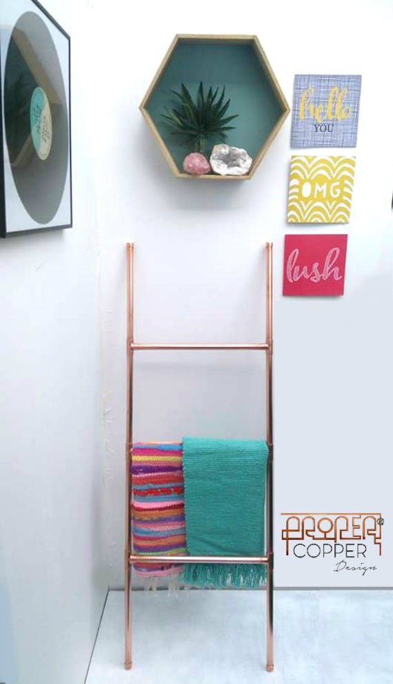 Échelle À Serviettes En Cuivre - Porte-Serviettes