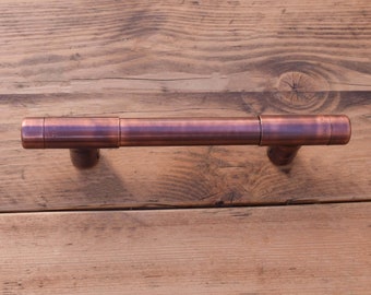 Aged Copper T-Shaped Pull Handle