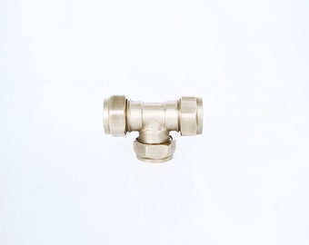 Industrial Brass T Knob with Closed Ends