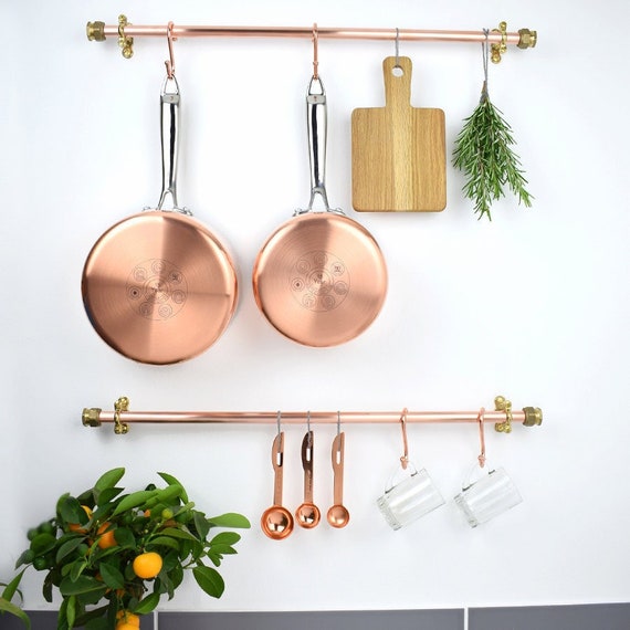 Styled Settings Copper Cooking Utensils for Cooking/Serving, Rose Gold  Kitchen Utensils -Stainless Steel Copper Serving Utensils Set 5