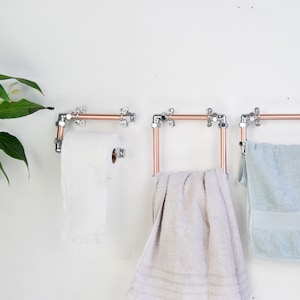 Conjunto de banheiro industrial moderno - suporte para papel higiênico - toalheiro - suporte para toalha - conjunto de banheiro