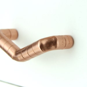 Long Copper ridged V Handle/Pull, Contemporary Drawer Pull, Handle, Kitchen Door Handle-pull handles-copper handles-copper hardware-copper