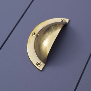 Brass Classic Cup Handle, Dresser Drawer Pulls and Knobs, Handles for Cabinet Door, Knob, Pulls, Kitchen Handle Vintage Styles