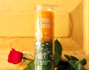 Money Drawing Ritual Prayer Candle