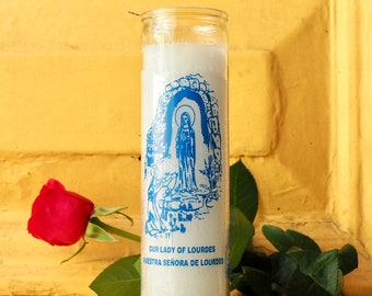 Our Lady of Lourdes Ritual Prayer Candle